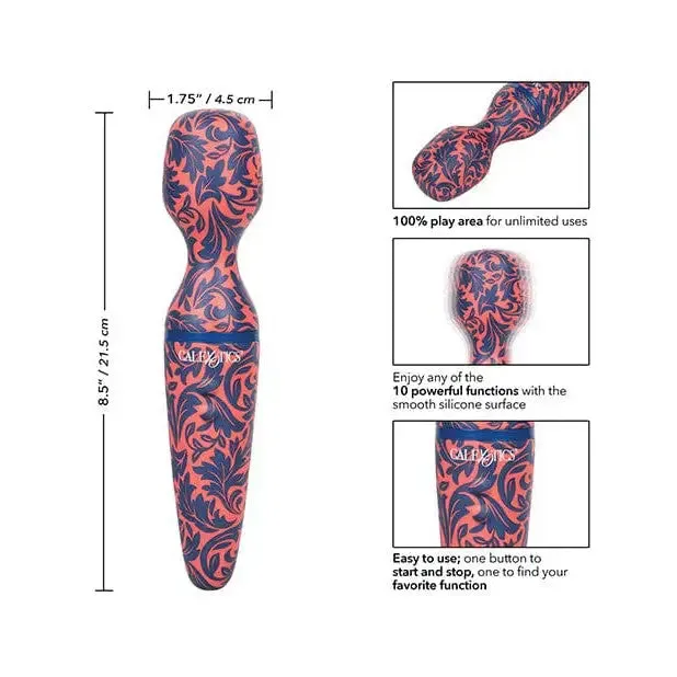 Vibrators CalExotics Naughty Bits Wilf Wand Id Like To Fuck Multi Color