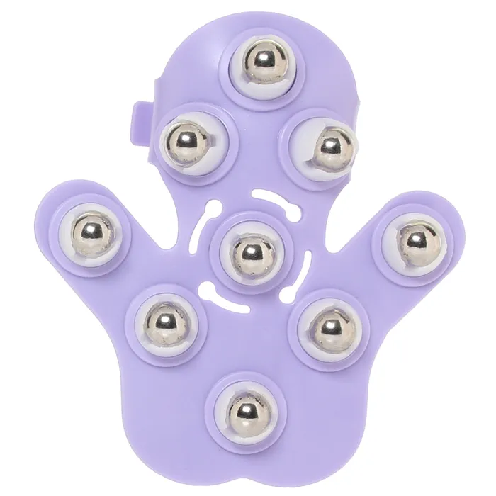 Vibrators Fuzu Glove Massager in Purple Deeva