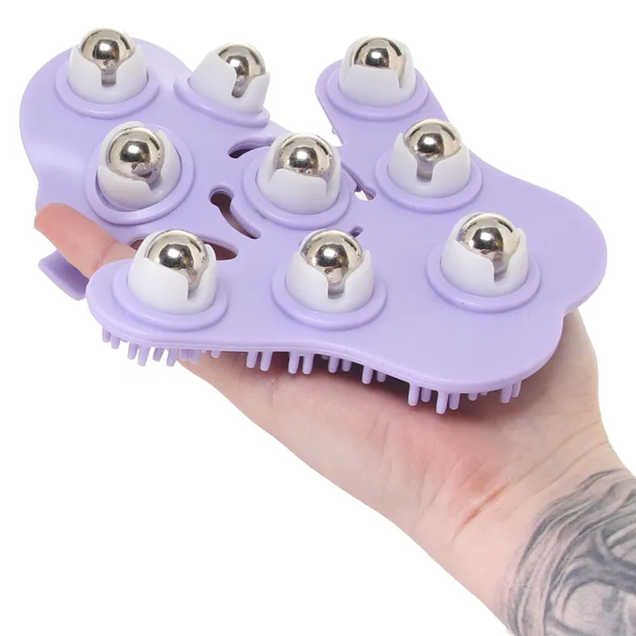 Vibrators Fuzu Glove Massager in Purple Deeva