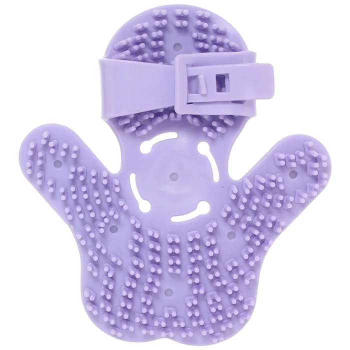 Vibrators Fuzu Glove Massager in Purple Deeva