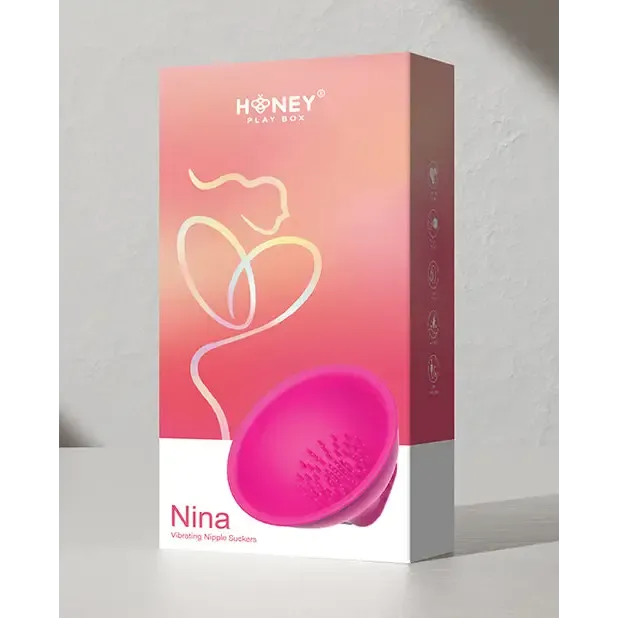 Vibrators Honey Play Box Nina Vibrating Nipple Suckers Pink