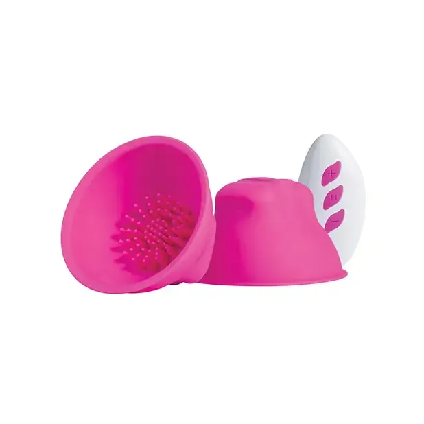 Vibrators Honey Play Box Nina Vibrating Nipple Suckers Pink