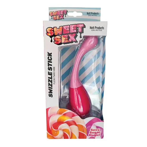 Vibrators HOTT Products Sweet Sex Swizzle Stick Play Vibe Magenta