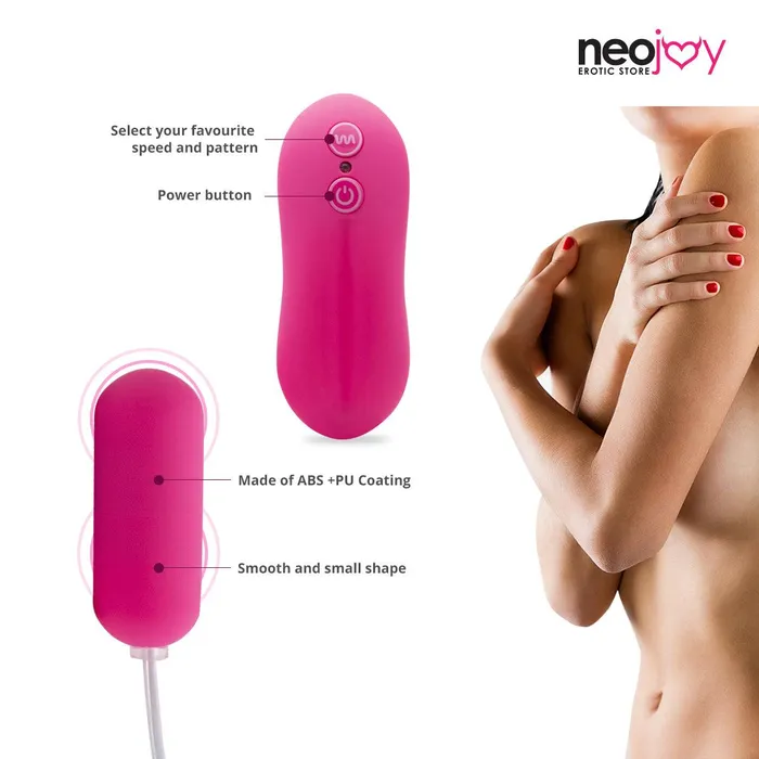 Vibrators Neojoy Vibrating Bullet Clitoral Vibrator 10Speed Functions Soft ABS Pink Neojoy