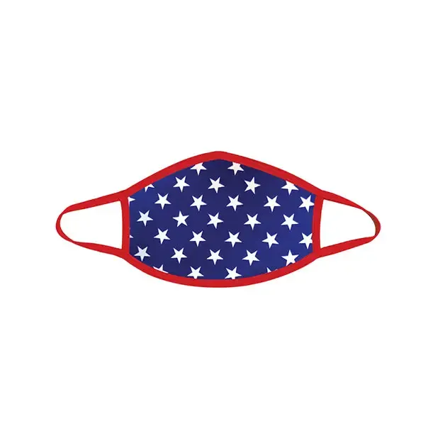 Vibrators Neva Nude Neva Nude Murica Usa Blue Star Mask W100 Cotton Liner Red