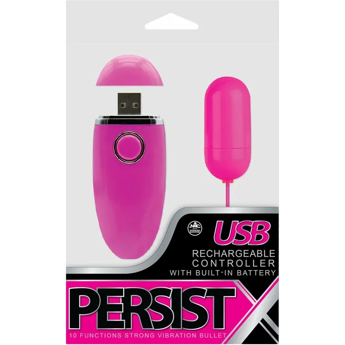Vibrators NMC Persist X Bullet Vubrator Rechargeable Pink NMC
