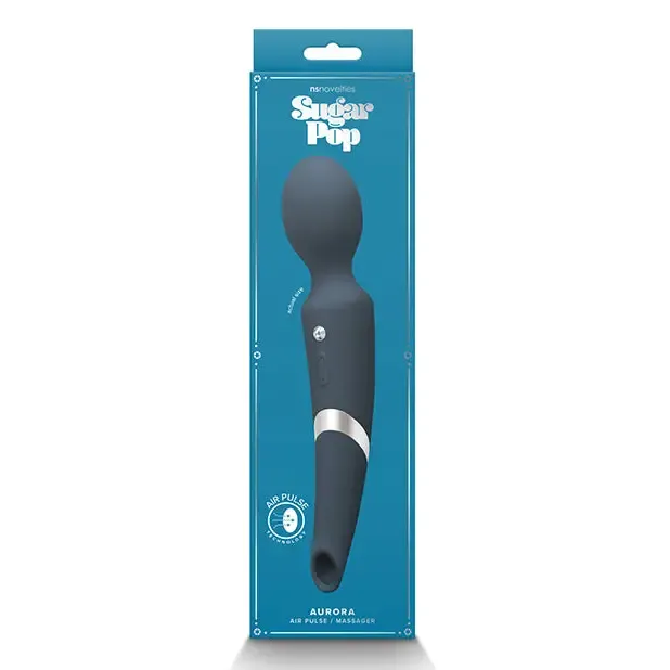Vibrators NS Novelties Sugar Pop Aurora Air Pulse Massager Blue Vibrators NS Novelties Sugar Pop Aurora Air Pulse Massager Blue