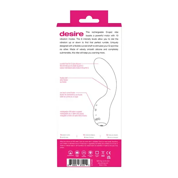 Vibrators Savvy Co VeDo Desire Rechargeable GSpot Vibe