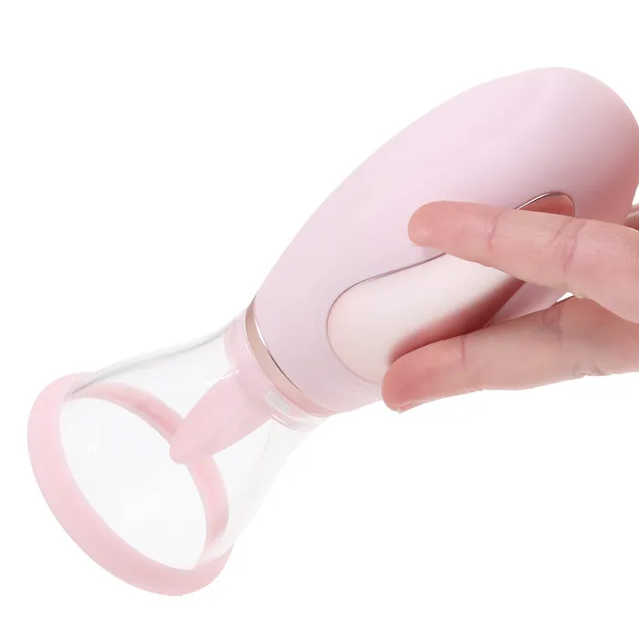 Vibrators Shots Toys Pumped Enhance Vulva Breast Pump in Pink