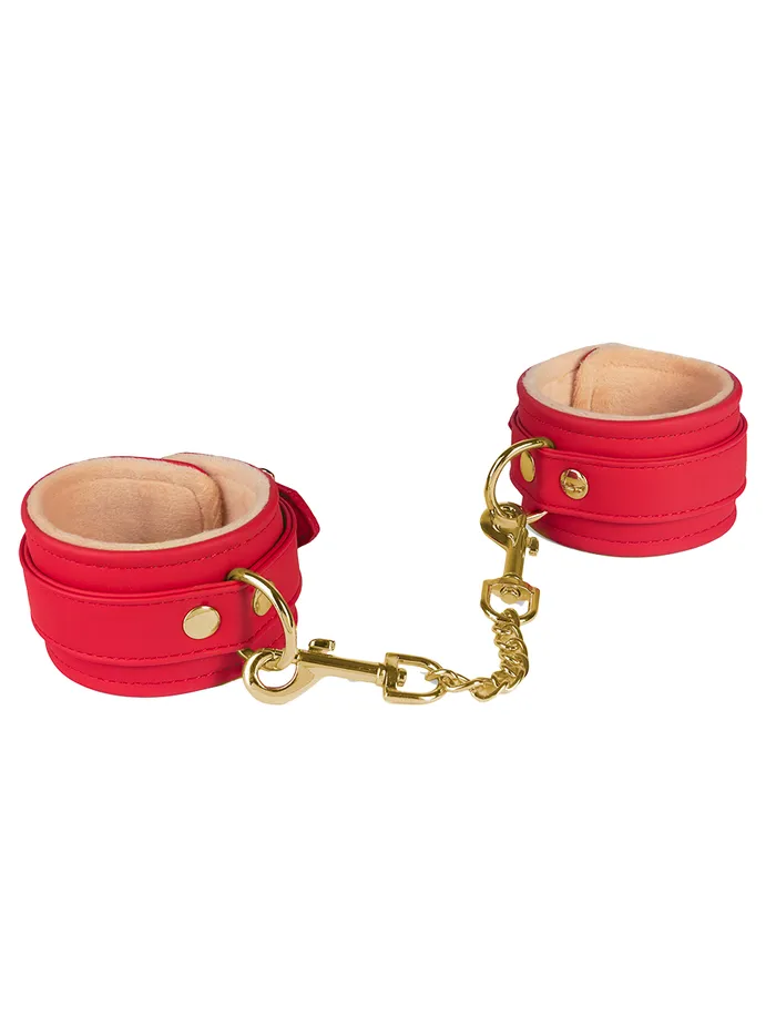Vibrators Sparta Spartacus Vegan Ankle Restraints Red