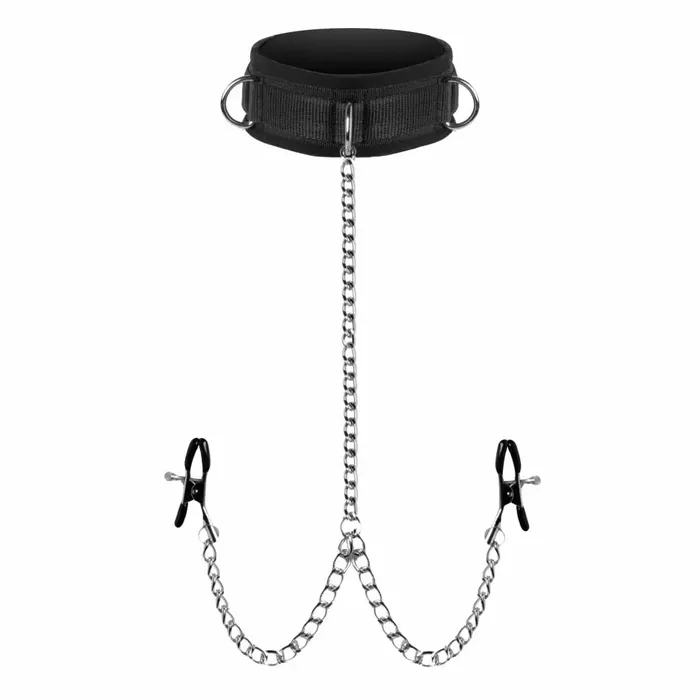 Vibrators Submission Collar And Nipple Clamp Union Master Series Vibrators Submission Collar And Nipple Clamp Union Master Series
