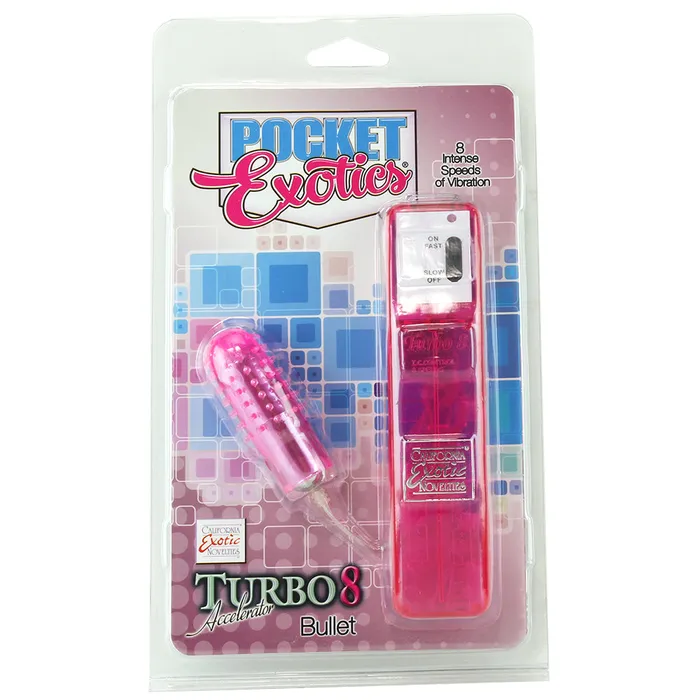 Vibrators Turbo 8 Accelerator Bullet Vibe in Pink CalExotics