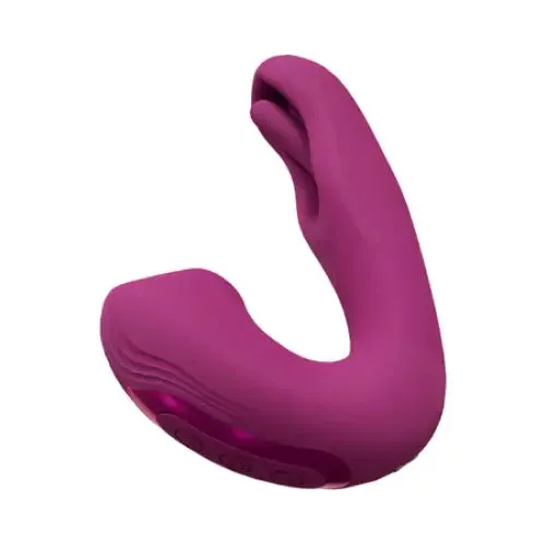 VIVE Yuna Rechargeable Dual Motor Airwave Vibrator with Innovative GSpot Flapping Stimulator Pink SHOTS AMERICA Female Sex Toys VIVE Yuna Rechargeable Dual Motor Airwave Vibrator with Innovative GSpot Flapping Stimulator Pink SHOTS AMERICA Female Sex Toys