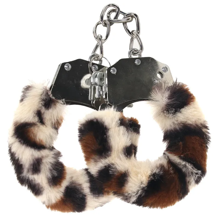 WhipSmart Classic Furry Cuffs in Leopard XGen Female Sex Toys