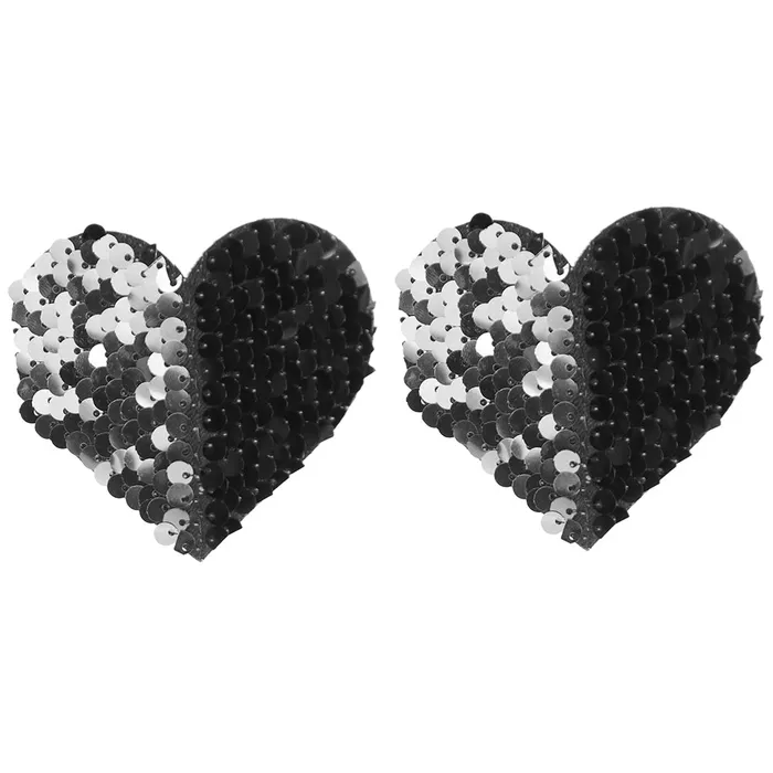 XGen Reversible Heart Sequin Nipple Pasties Female Sex Toys XGen Reversible Heart Sequin Nipple Pasties Female Sex Toys
