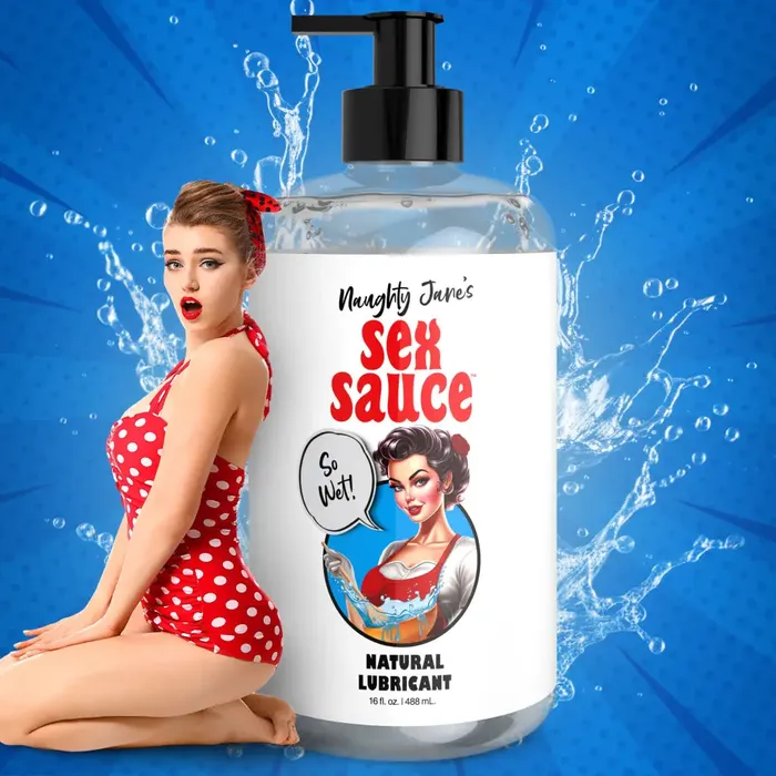 XR Brands Naughty Janess Sex Sauce Natural Lubricant Sexual Health Wellbeing