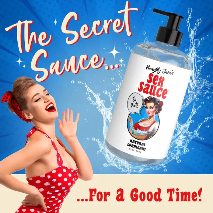 XR Brands Naughty Janess Sex Sauce Natural Lubricant Sexual Health Wellbeing