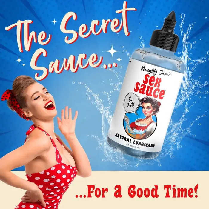 XR Brands Naughty Janess Sex Sauce Natural Lubricant Sexual Health Wellbeing