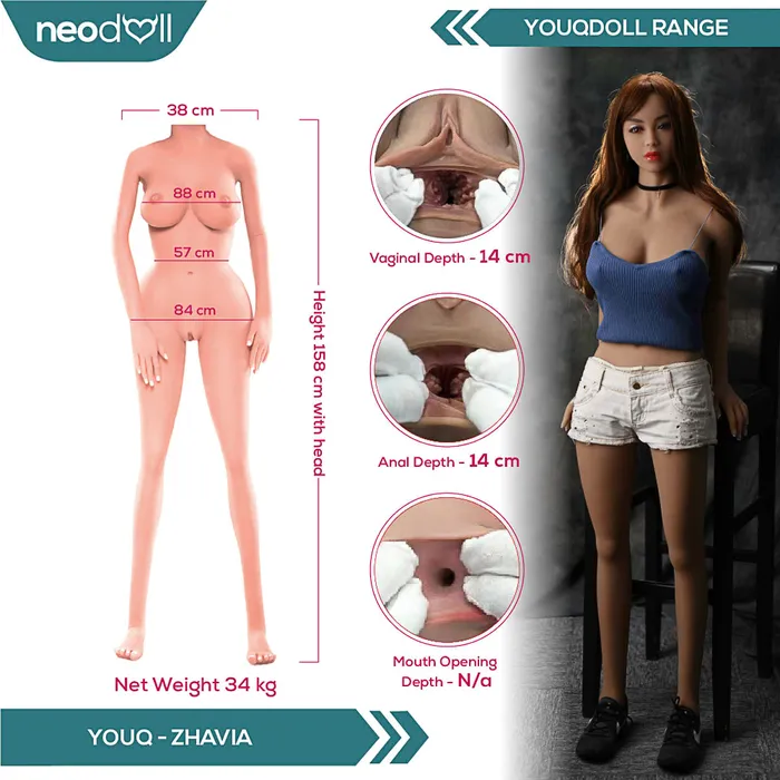 Youqdoll Zhavia Realistic Sex doll 158cm Tan Youqdoll Male Sex Toys Youqdoll Zhavia Realistic Sex doll 158cm Tan Youqdoll Male Sex Toys