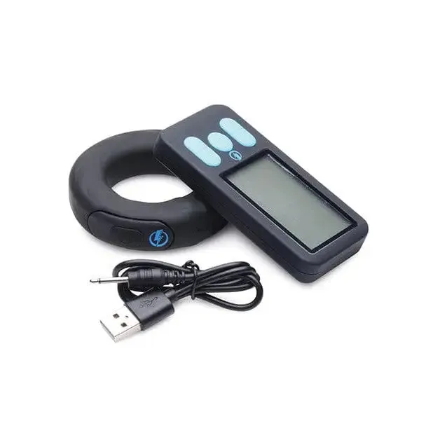 Zeus Electrosex Male Sex Toys Zeus EStim Pro Silicone Cock Ring Vibe with Remote