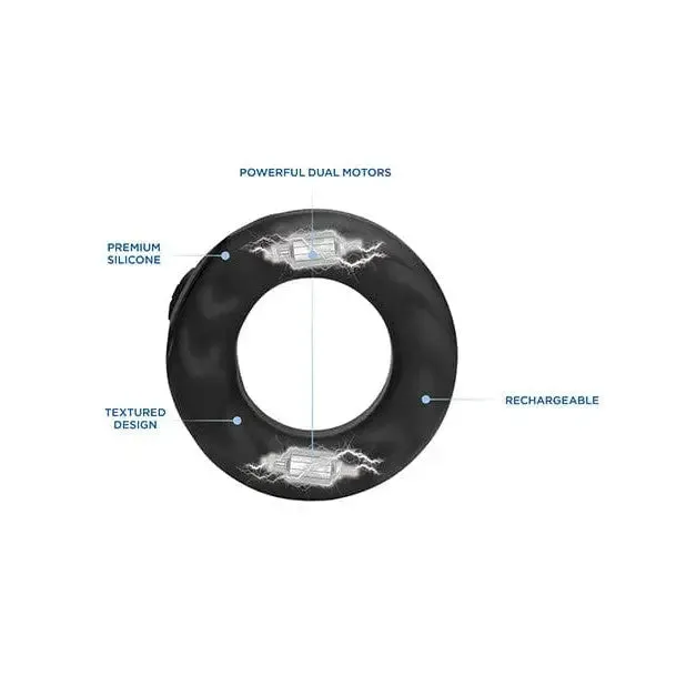 Zeus Electrosex Male Sex Toys Zeus EStim Pro Silicone Cock Ring Vibe with Remote