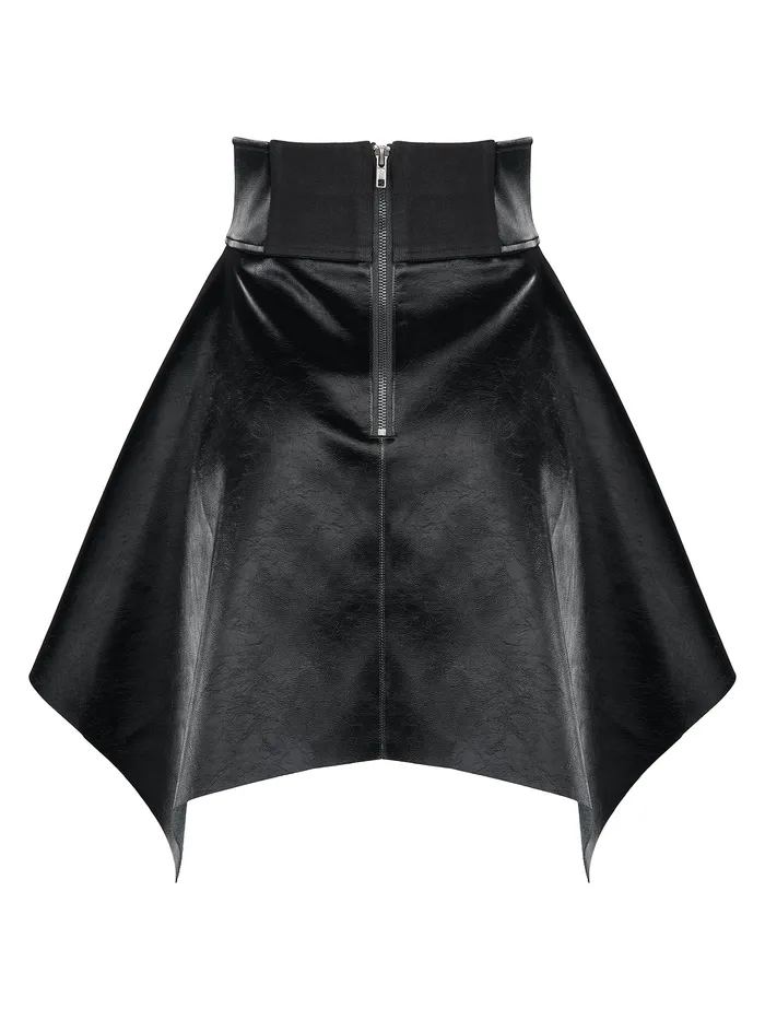 Zipped Asymmetric Skirt from Punk Rave HonourSkintwocom Vibrators Zipped Asymmetric Skirt from Punk Rave HonourSkintwocom Vibrators